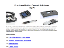 Tablet Screenshot of precision-motion-control.com